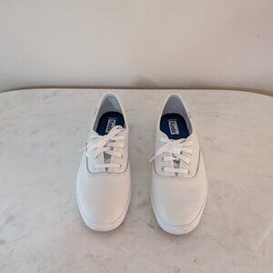 Keds Champion Leather Lace Up - White - Size 7